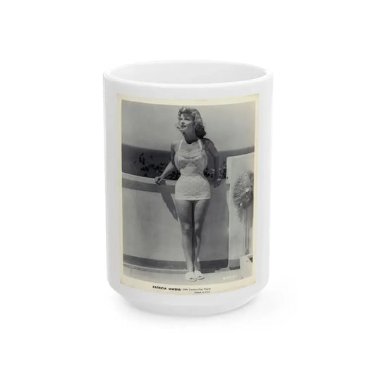 Patricia Owens #05 (Vintage Female Icon) White Coffee Mug 15oz - Go Mug Yourself
