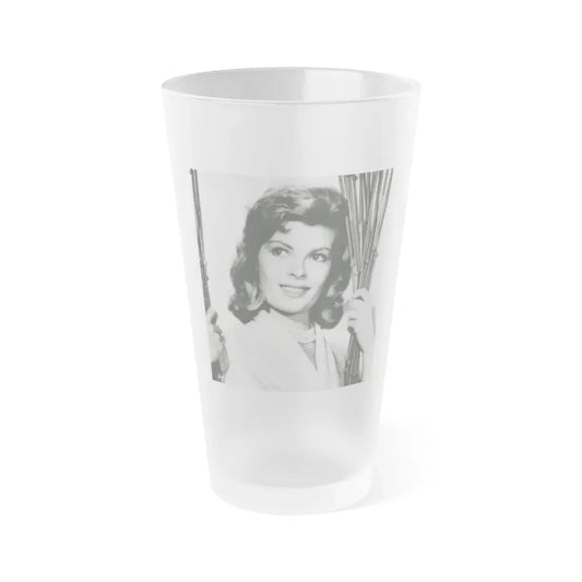 Patricia Owens #15 (Vintage Female Icon) Frosted Pint Glass 16oz 16oz Frosted - Go Mug Yourself