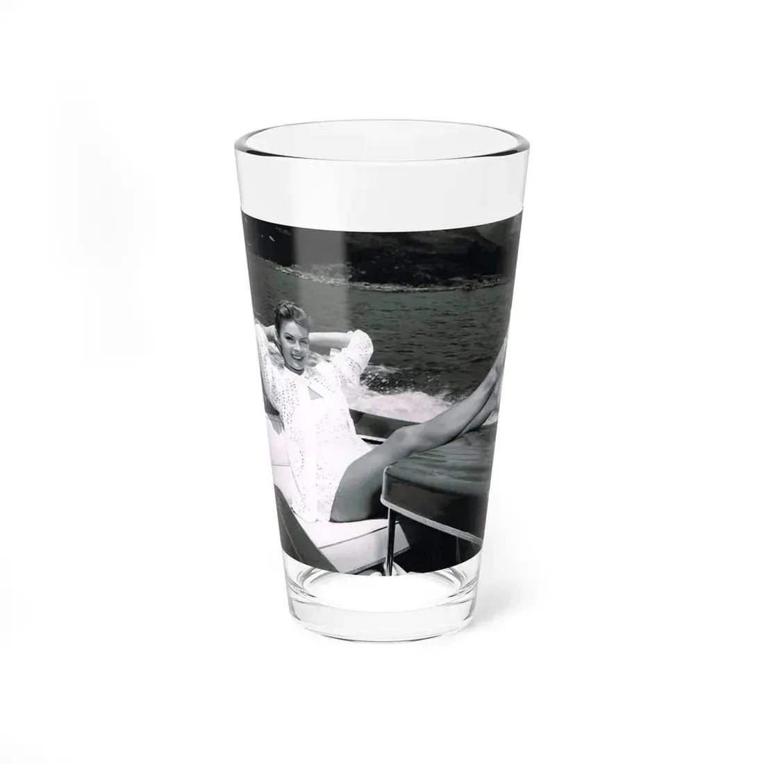 Patricia Owens #22 (Vintage Female Icon) Pint Glass 16oz 16oz - Go Mug Yourself
