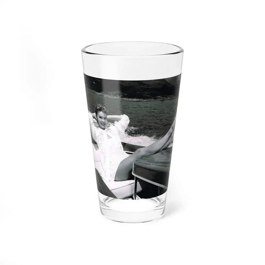 Patricia Owens #22 (Vintage Female Icon) Pint Glass 16oz 16oz - Go Mug Yourself