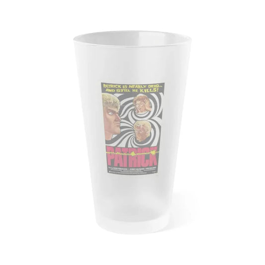 PATRICK (2) 1978 Movie Poster - Frosted Pint Glass 16oz 16oz Frosted - Go Mug Yourself