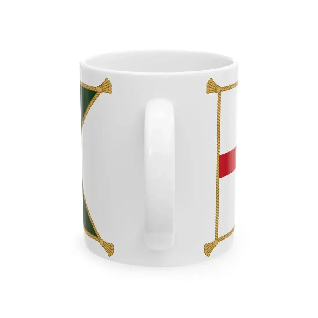 Patrick Keohanes sledge flag (Ireland) White Coffee Mug - Go Mug Yourself