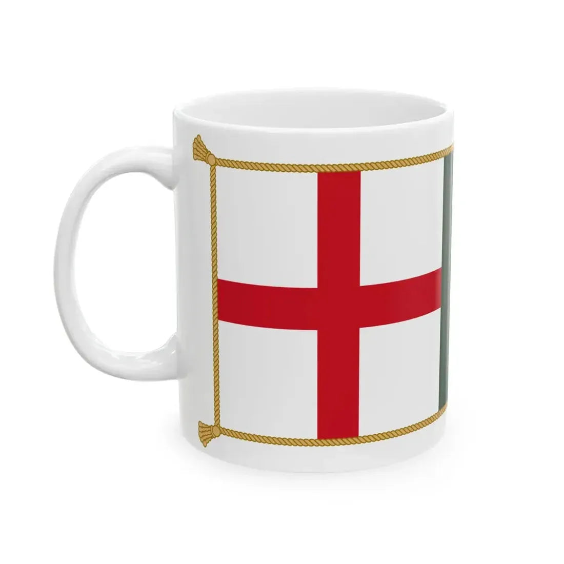 Patrick Keohanes sledge flag (Ireland) White Coffee Mug - Go Mug Yourself