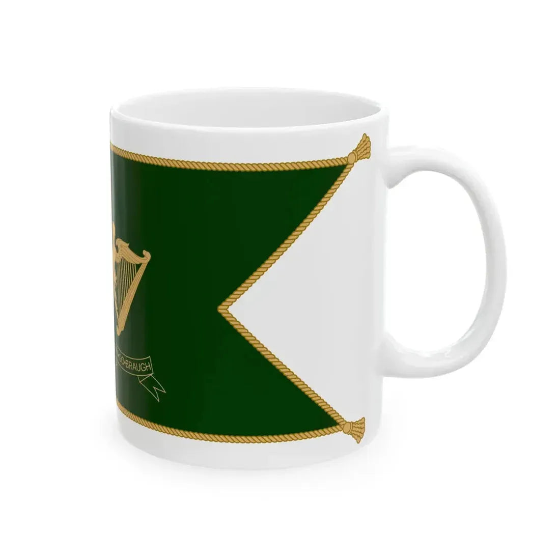 Patrick Keohanes sledge flag (Ireland) White Coffee Mug - Go Mug Yourself