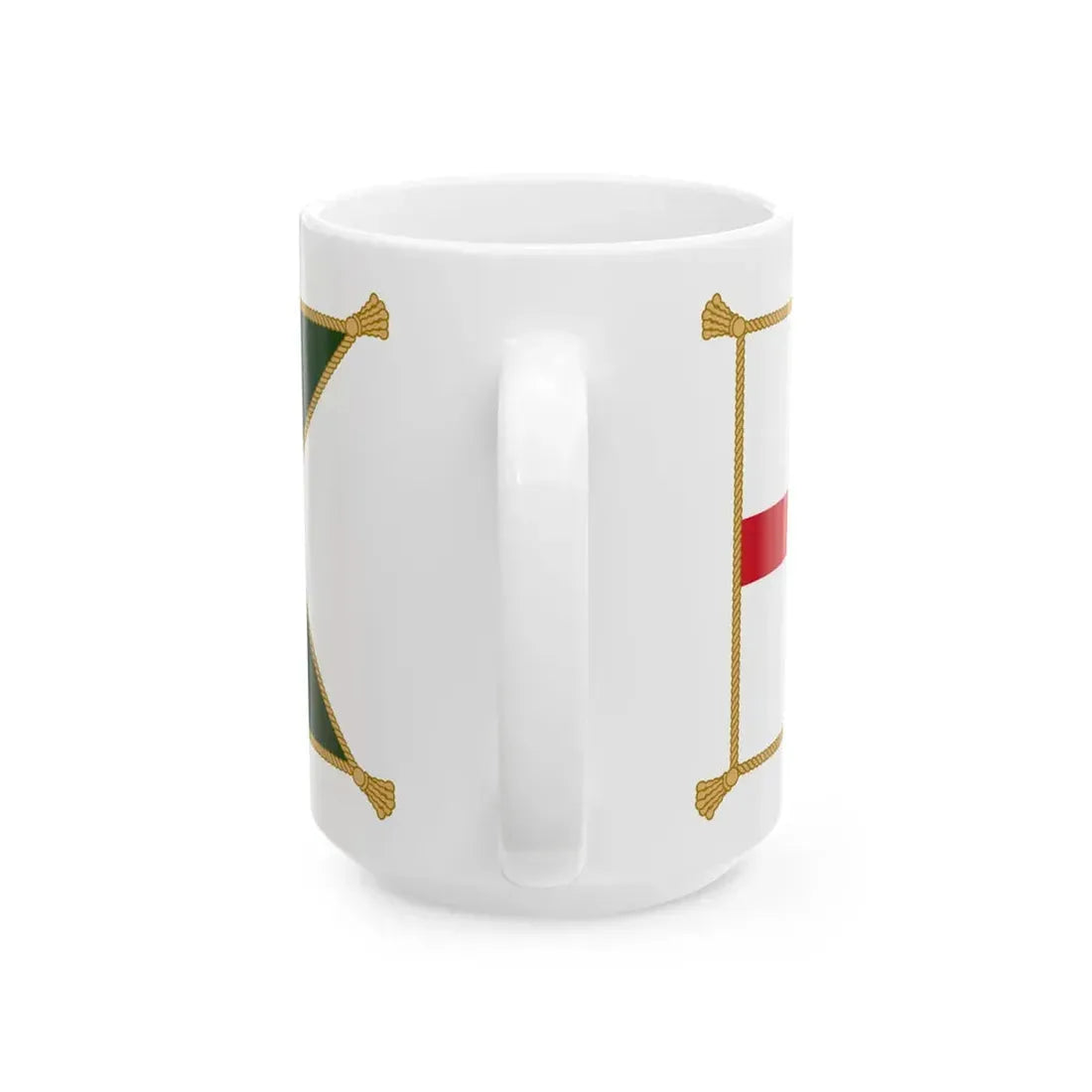 Patrick Keohanes sledge flag (Ireland) White Coffee Mug - Go Mug Yourself