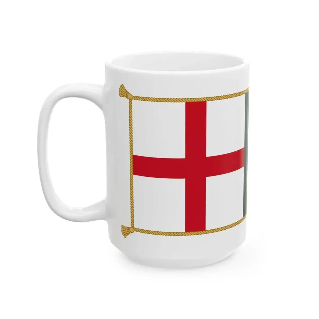 Patrick Keohanes sledge flag (Ireland) White Coffee Mug - Go Mug Yourself