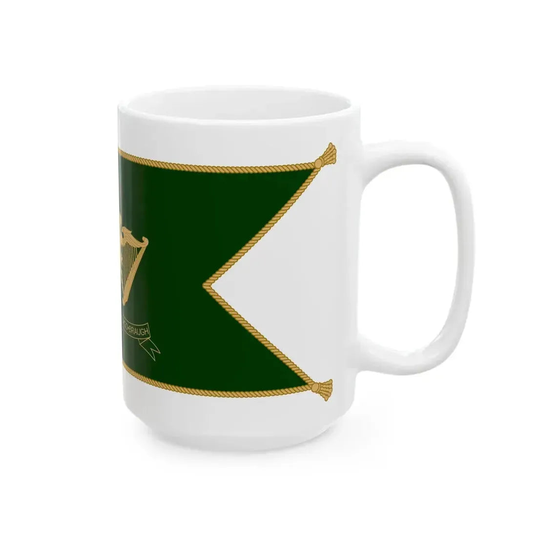 Patrick Keohanes sledge flag (Ireland) White Coffee Mug - Go Mug Yourself
