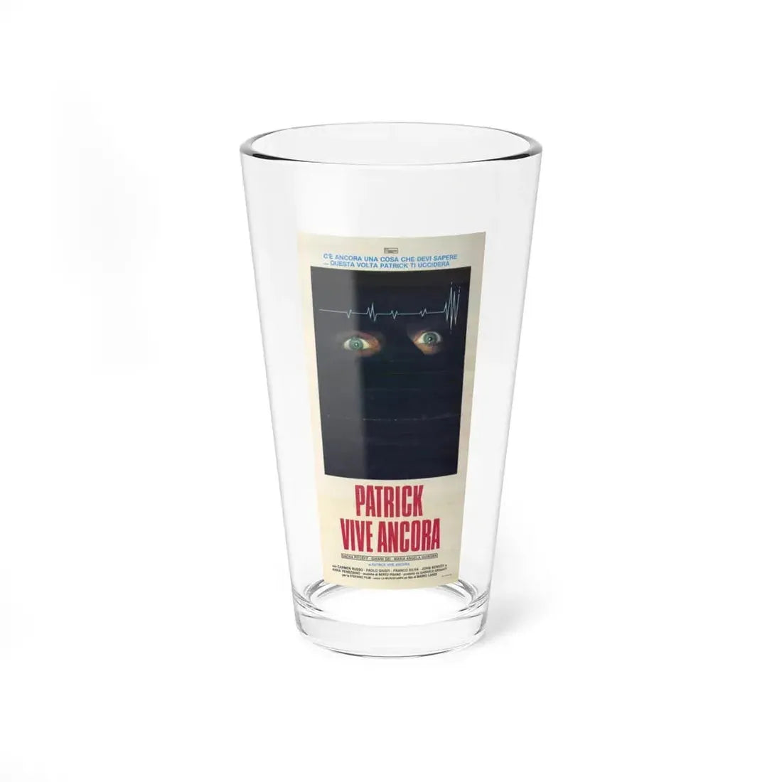 PATRICK STILL LIVES 1980 Movie Poster - Pint Glass 16oz 16oz - Go Mug Yourself