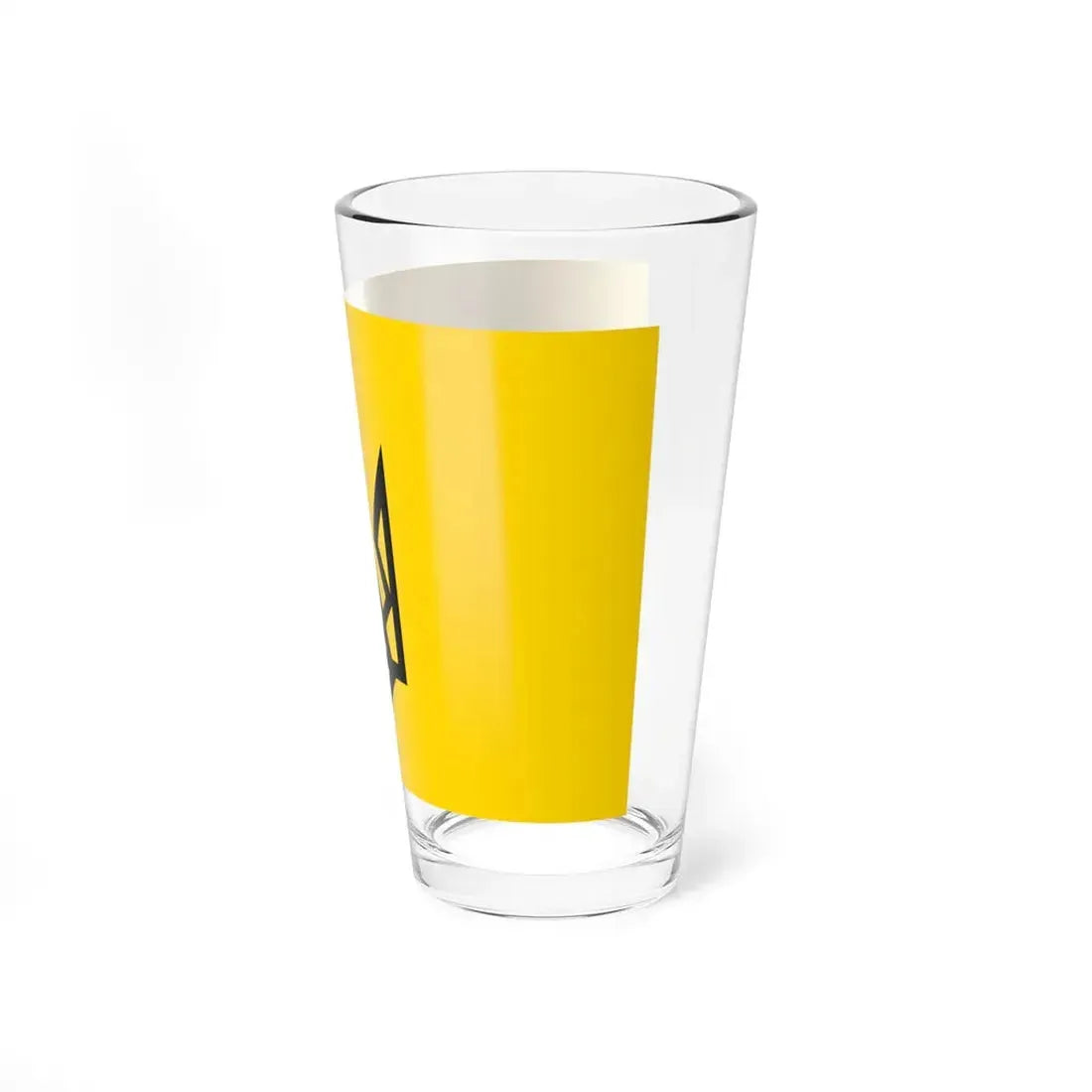 Patriot of Ukraine Trizub flag (Ukraine) Pint Glass 16oz - Go Mug Yourself