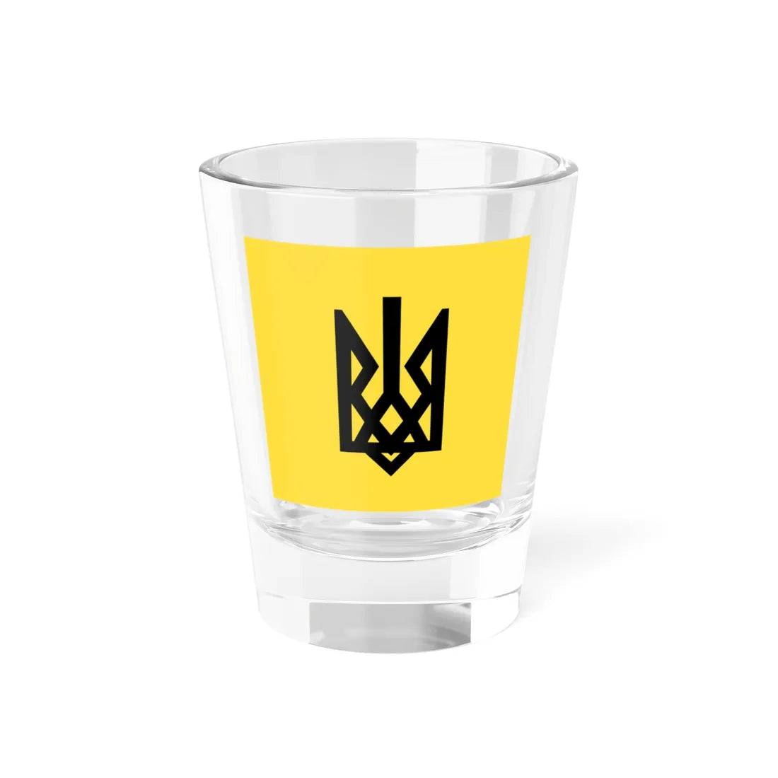Patriot of Ukraine Tryzub banner (Ukraine) Shot Glass 1.5oz 1.5oz - Go Mug Yourself
