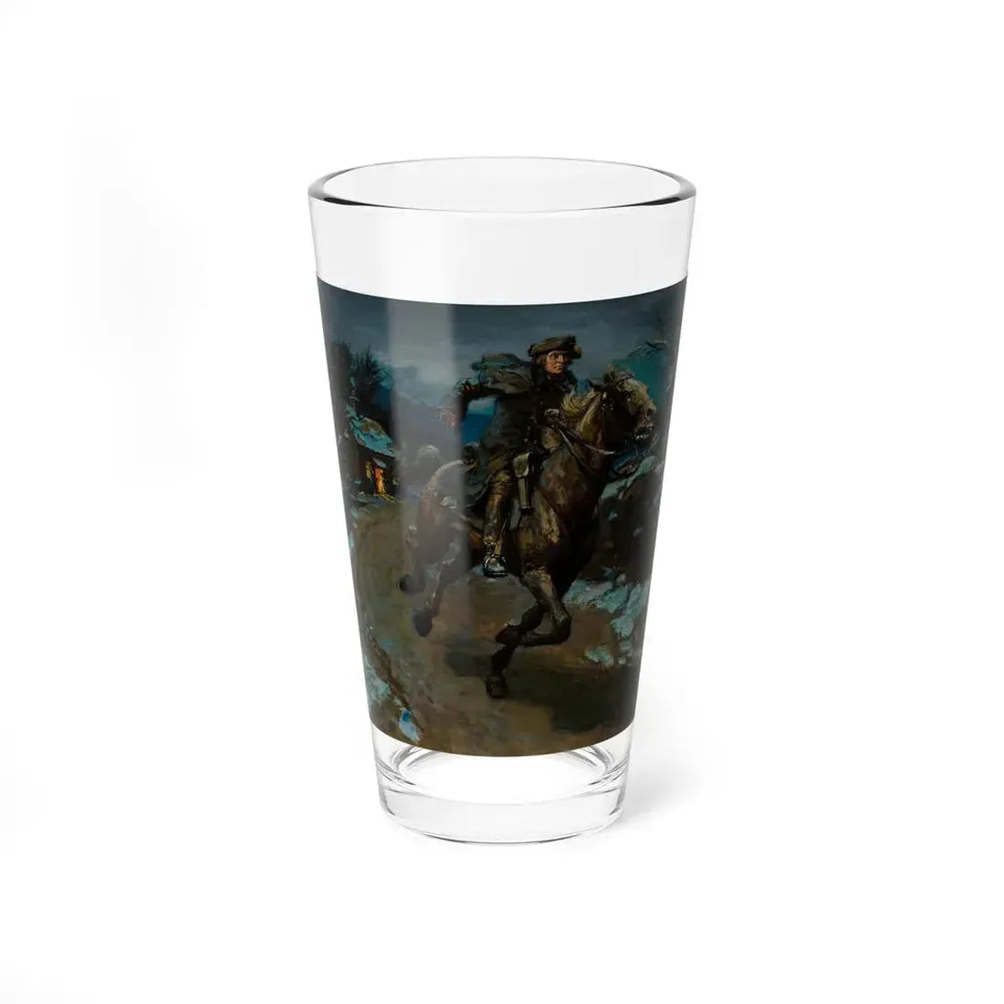 Paul Revere and the Minute Men, Random House book cover, 1950 (Magazine Illustration) Pint Glass 16oz 16oz - Go Mug Yourself