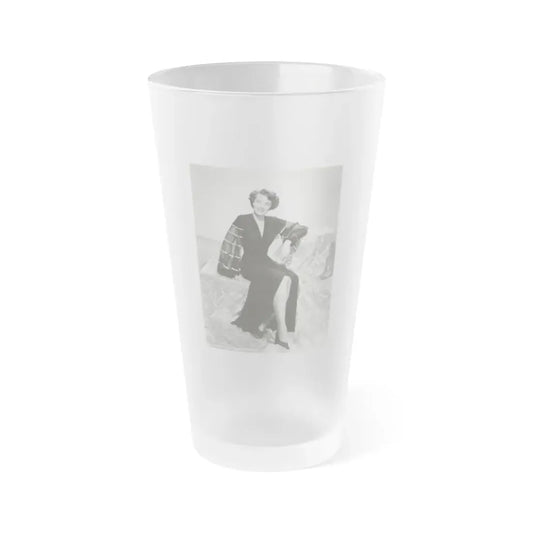 Paula Raymond #081 (Vintage Female Icon) Frosted Pint Glass 16oz 16oz Frosted - Go Mug Yourself