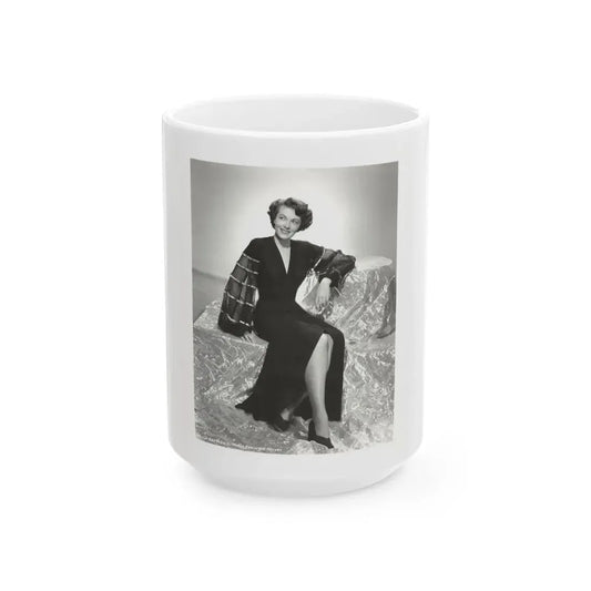 Paula Raymond #081 (Vintage Female Icon) White Coffee Mug 15oz - Go Mug Yourself