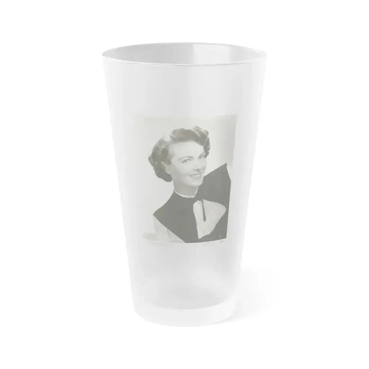 Paula Raymond #09 (Vintage Female Icon) Frosted Pint Glass 16oz 16oz Frosted - Go Mug Yourself