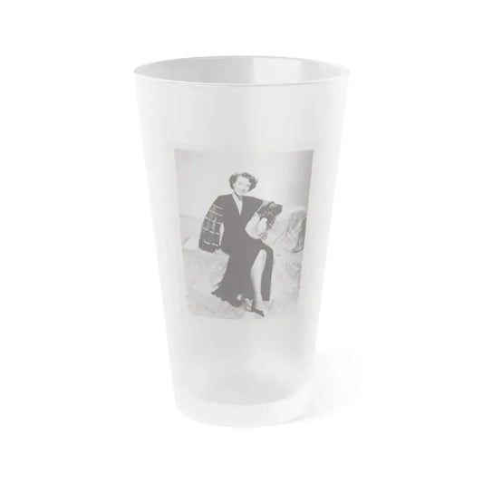 Paula Raymond #29 (Vintage Female Icon) Frosted Pint Glass 16oz 16oz Frosted - Go Mug Yourself