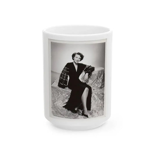 Paula Raymond #29 (Vintage Female Icon) White Coffee Mug 15oz - Go Mug Yourself