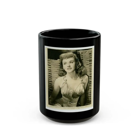 Paulette Goddard #131 (Vintage Female Icon) Black Coffee Mug 15oz - Go Mug Yourself
