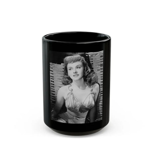 Paulette Goddard #1311 (Vintage Female Icon) Black Coffee Mug 15oz - Go Mug Yourself