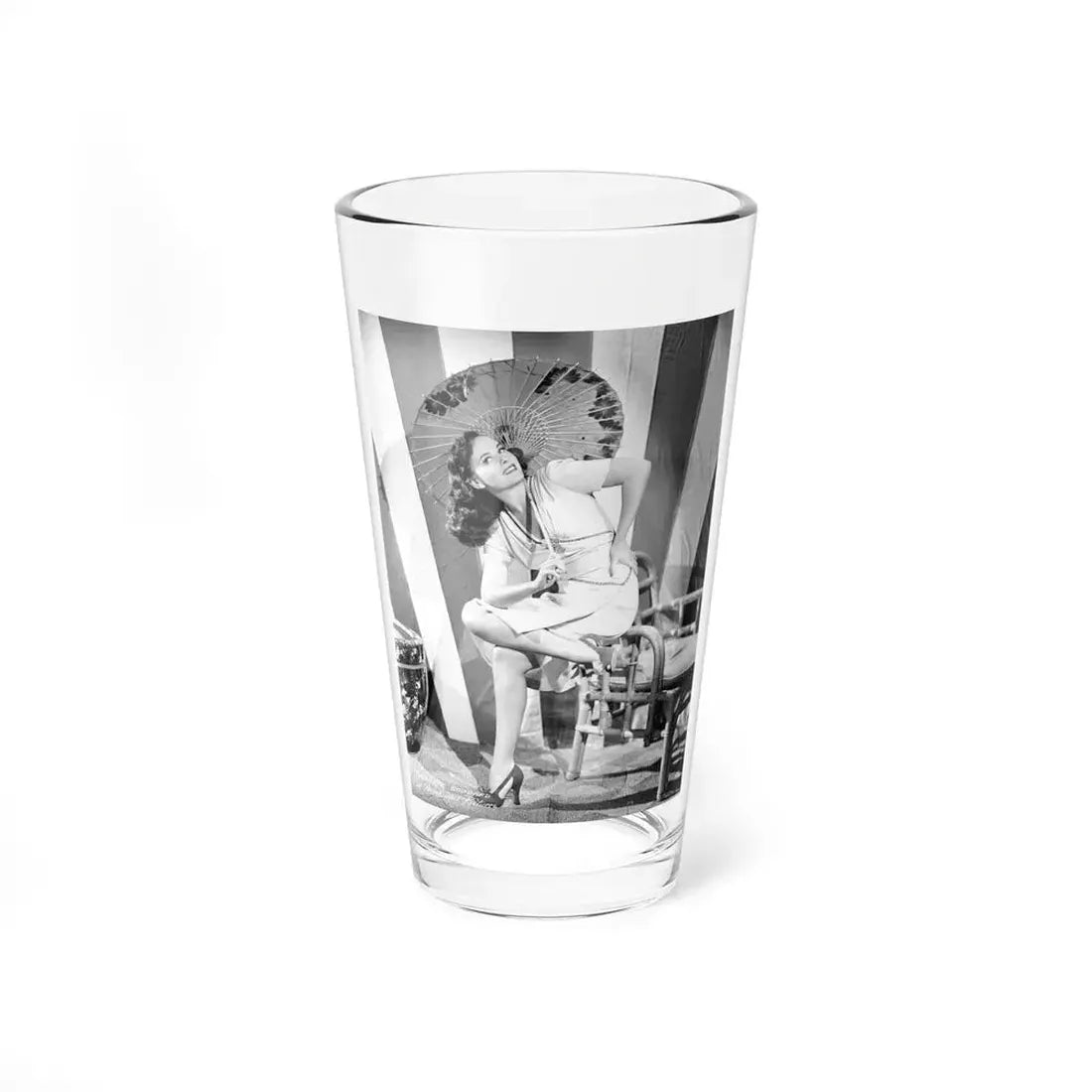 Paulette Goddard #135 (Vintage Female Icon) Pint Glass 16oz 16oz - Go Mug Yourself