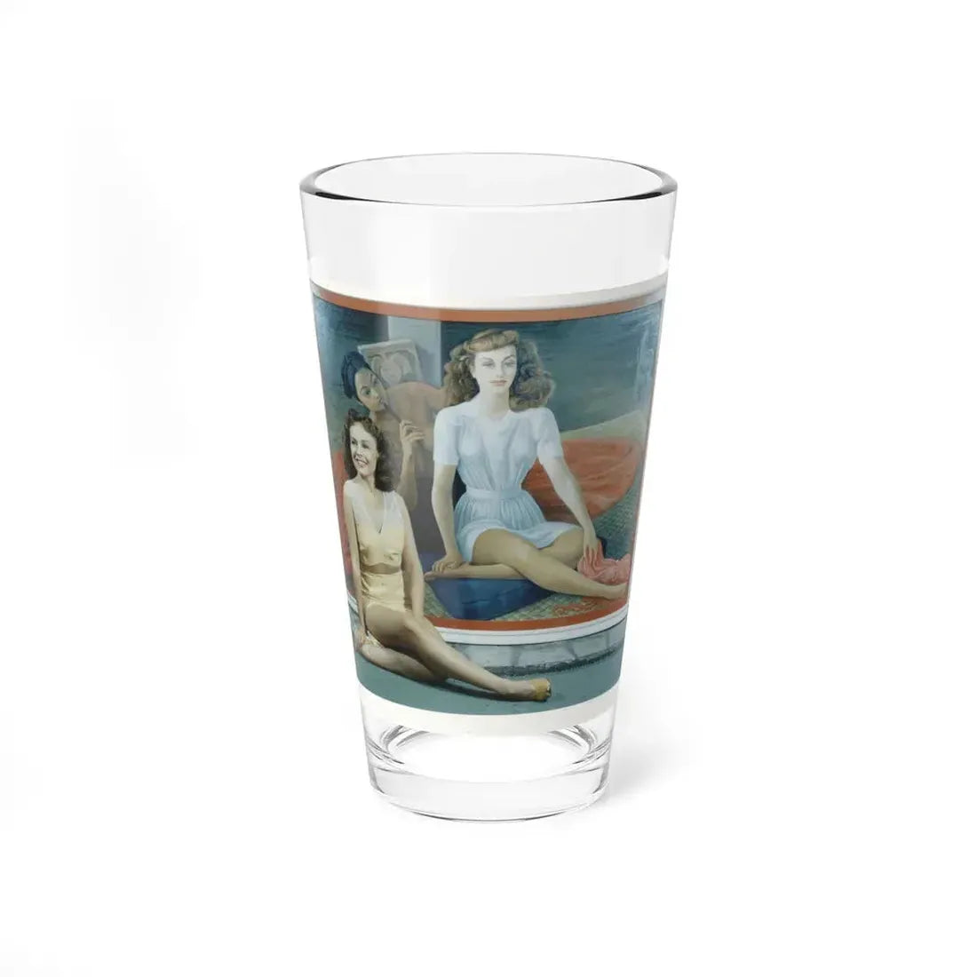Paulette Goddard #142 (Vintage Female Icon) Pint Glass 16oz 16oz - Go Mug Yourself