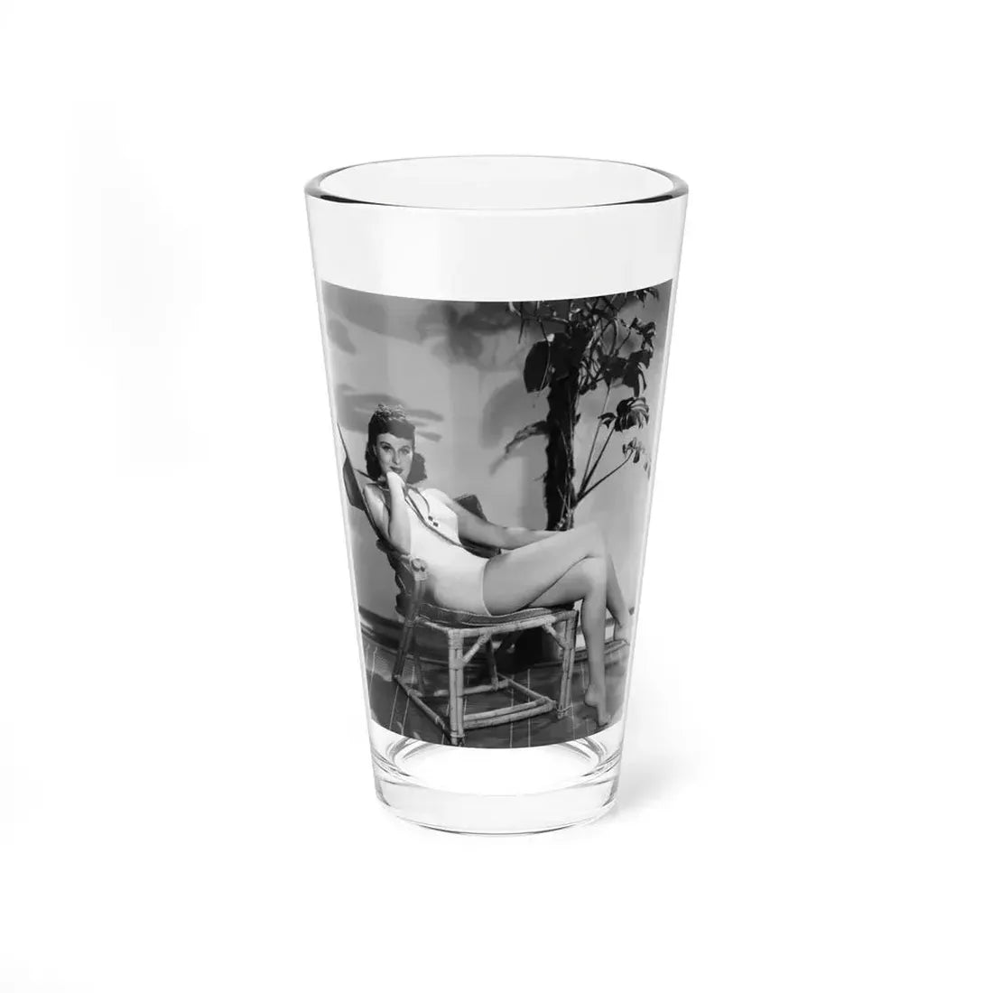 Paulette Goddard #150 (Vintage Female Icon) Pint Glass 16oz 16oz - Go Mug Yourself