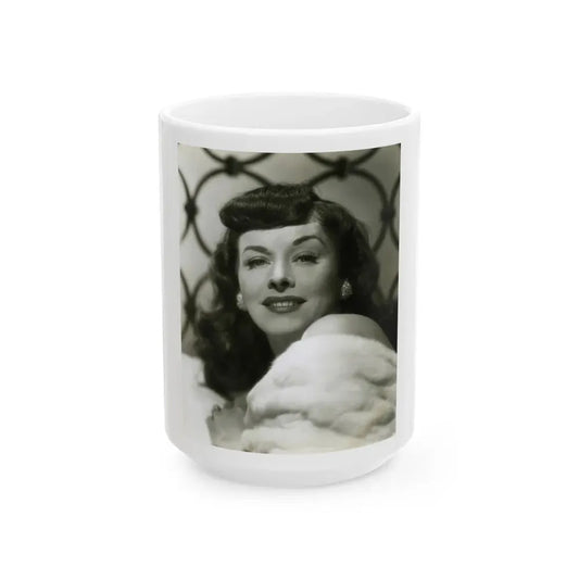 Paulette Goddard #151 (Vintage Female Icon) White Coffee Mug 15oz - Go Mug Yourself