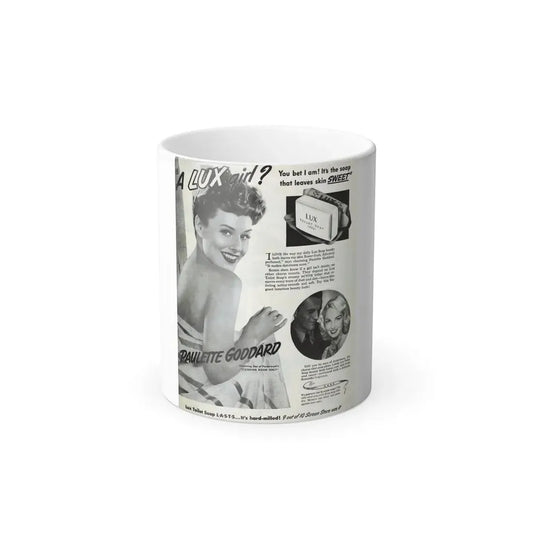 Paulette Goddard #162 - Shampoo Add (Vintage Female Icon) Color Changing Mug 11oz 11oz - Go Mug Yourself