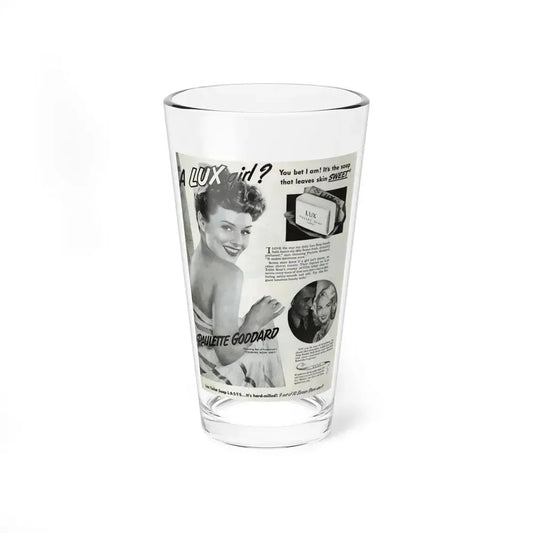 Paulette Goddard #162 - Shampoo Add (Vintage Female Icon) Pint Glass 16oz 16oz - Go Mug Yourself