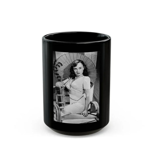 Paulette Goddard #165 (Vintage Female Icon) Black Coffee Mug 15oz - Go Mug Yourself