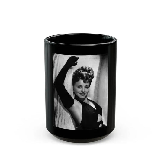 Paulette Goddard #166 (Vintage Female Icon) Black Coffee Mug 15oz - Go Mug Yourself
