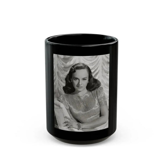 Paulette Goddard #168 (Vintage Female Icon) Black Coffee Mug 15oz - Go Mug Yourself