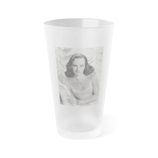Paulette Goddard #168 (Vintage Female Icon) Frosted Pint Glass 16oz 16oz Frosted - Go Mug Yourself