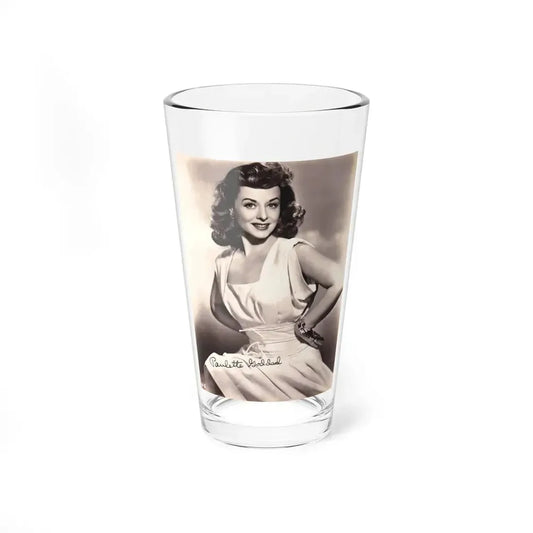 Paulette Goddard #173 (Vintage Female Icon) Pint Glass 16oz 16oz - Go Mug Yourself