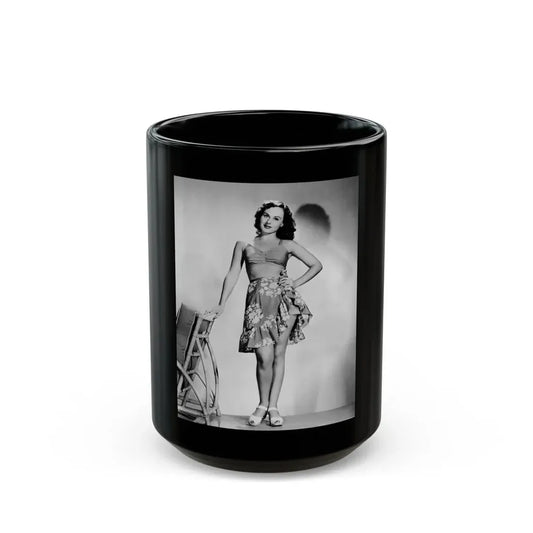 Paulette Goddard #185 (Vintage Female Icon) Black Coffee Mug 15oz - Go Mug Yourself