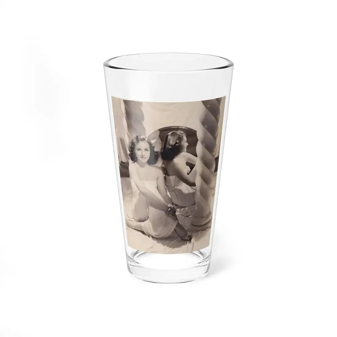 Paulette Goddard #187 (Vintage Female Icon) Pint Glass 16oz 16oz - Go Mug Yourself