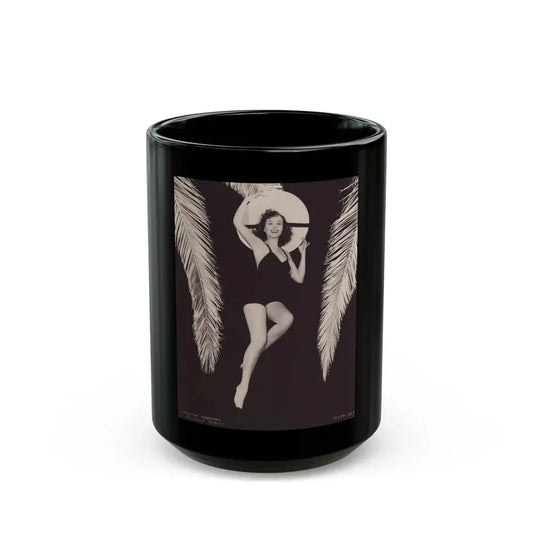 Paulette Goddard #189 (Vintage Female Icon) Black Coffee Mug 15oz - Go Mug Yourself
