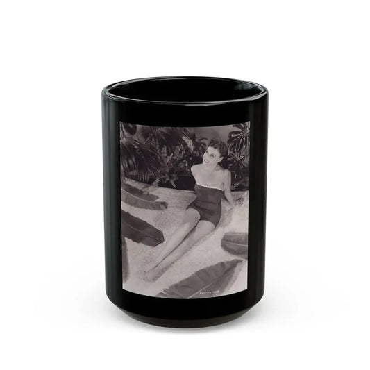 Paulette Goddard #190 (Vintage Female Icon) Black Coffee Mug 15oz - Go Mug Yourself