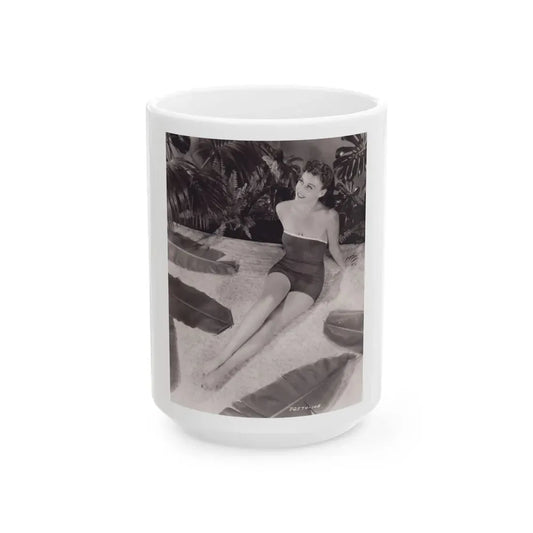 Paulette Goddard #190 (Vintage Female Icon) White Coffee Mug 15oz - Go Mug Yourself
