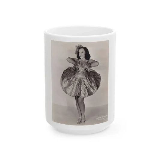 Paulette Goddard #191 (Vintage Female Icon) White Coffee Mug 15oz - Go Mug Yourself