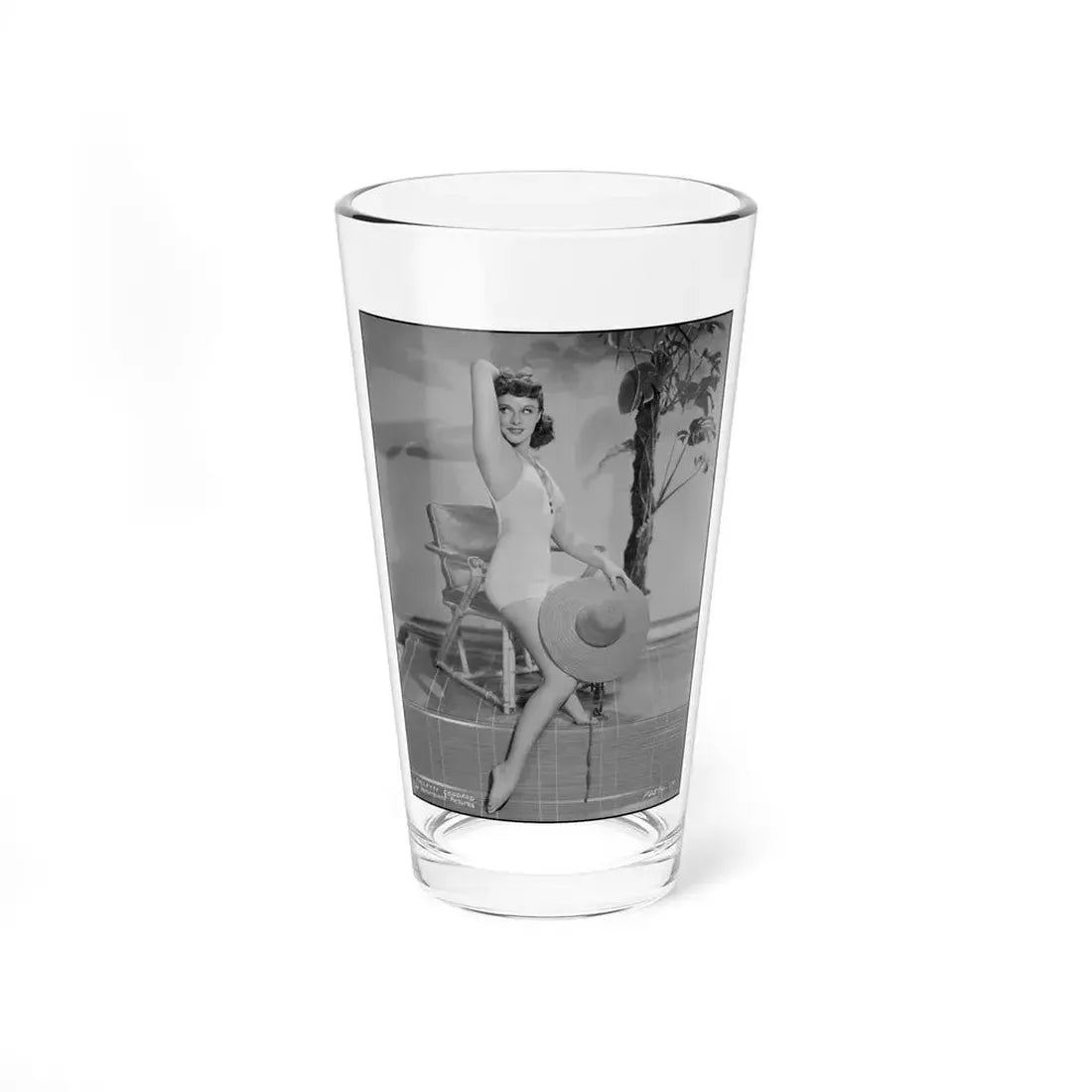 Paulette Goddard #192 (Vintage Female Icon) Pint Glass 16oz 16oz - Go Mug Yourself
