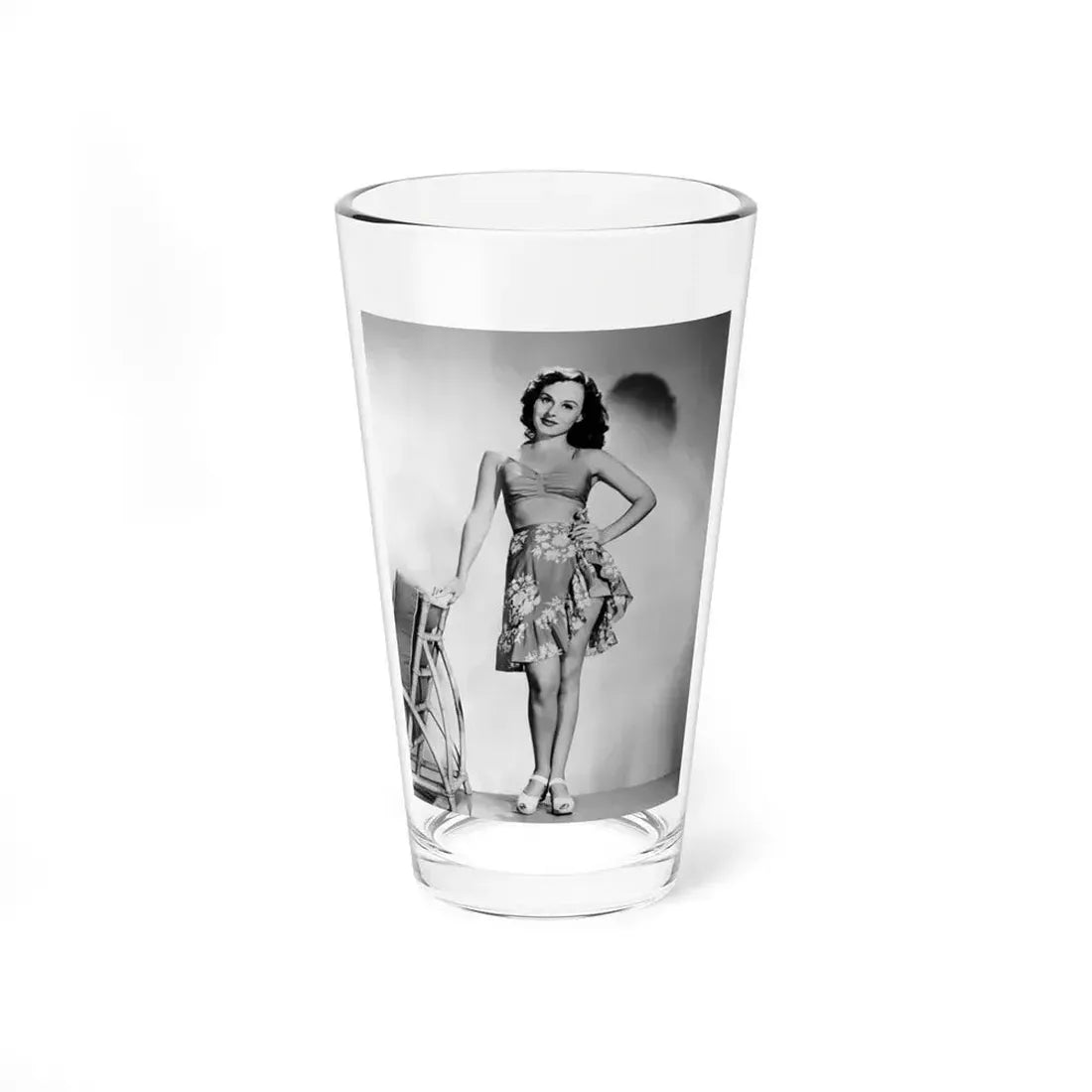 Paulette Goddard #203 (Vintage Female Icon) Pint Glass 16oz 16oz - Go Mug Yourself