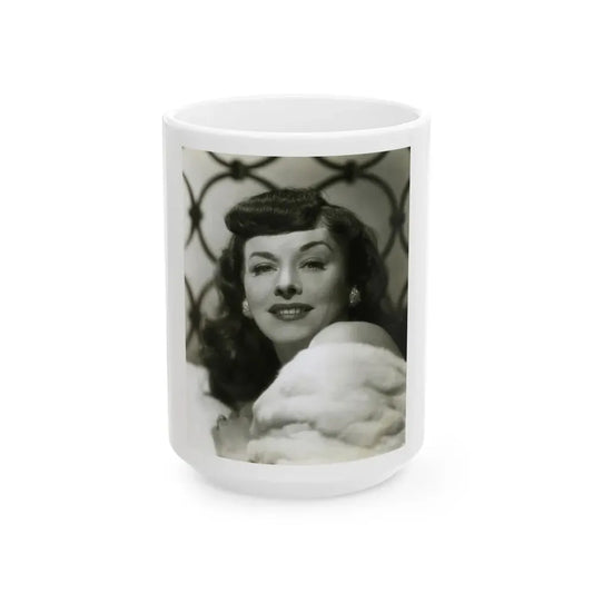 Paulette Goddard #205 (Vintage Female Icon) White Coffee Mug 15oz - Go Mug Yourself