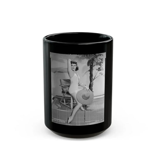 Paulette Goddard #207 (Vintage Female Icon) Black Coffee Mug 15oz - Go Mug Yourself