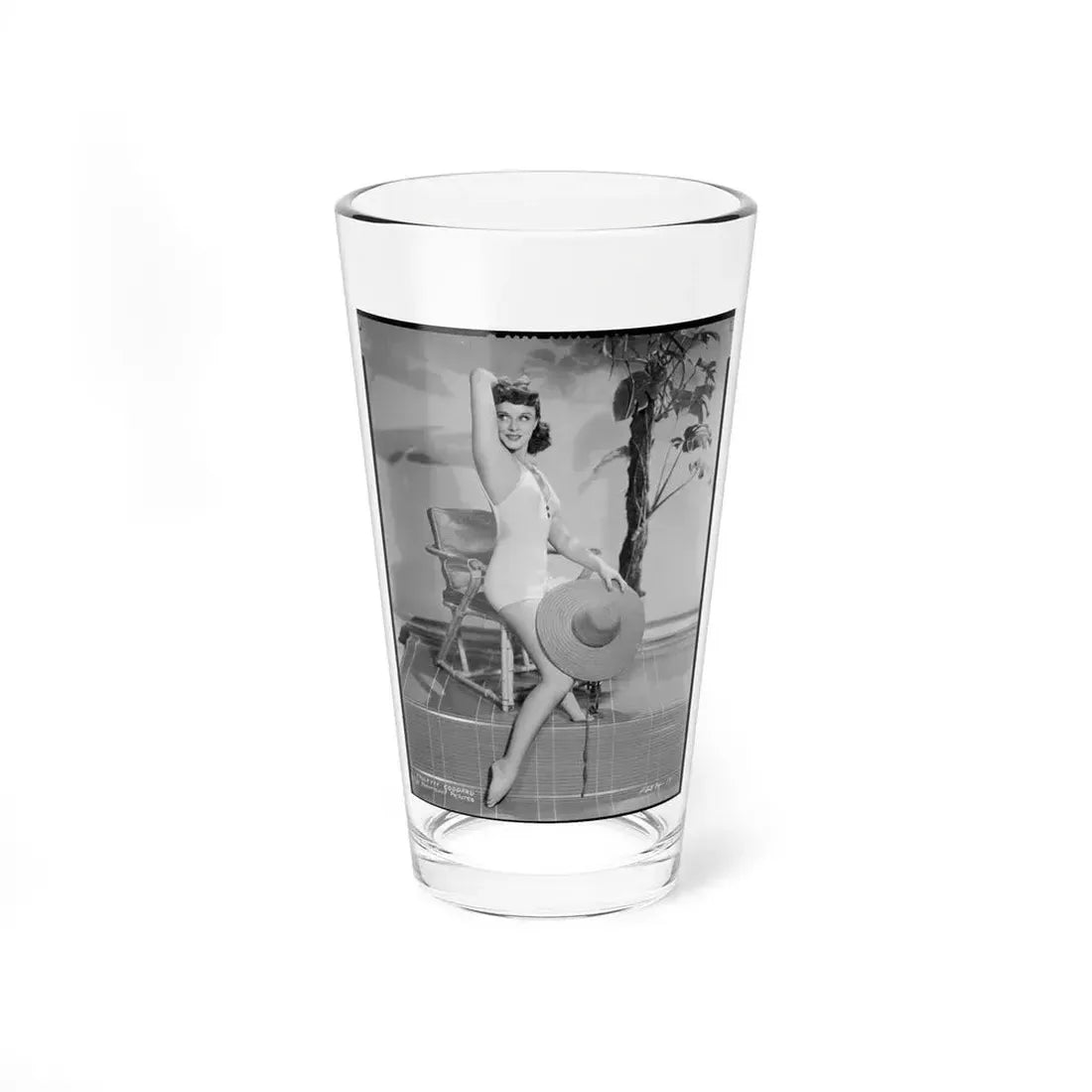 Paulette Goddard #207 (Vintage Female Icon) Pint Glass 16oz 16oz - Go Mug Yourself