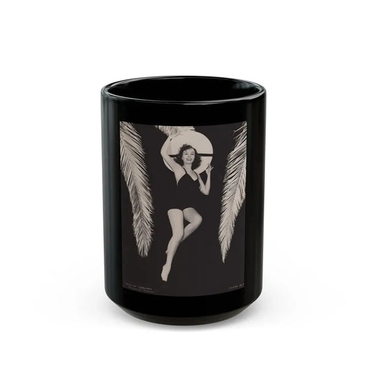 Paulette Goddard #209 (Vintage Female Icon) Black Coffee Mug 15oz - Go Mug Yourself
