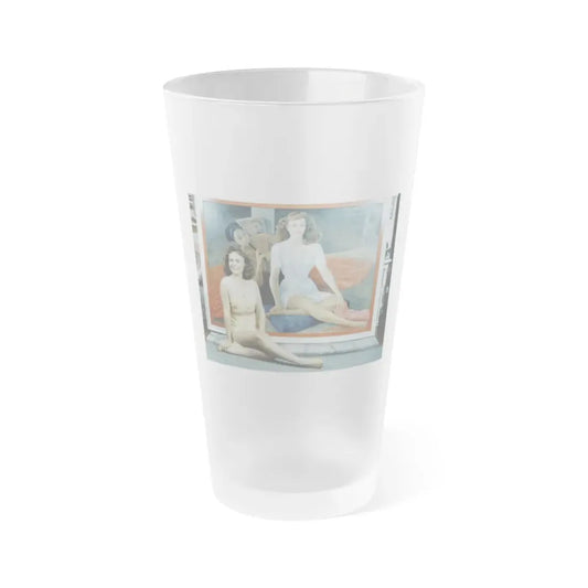 Paulette Goddard #59 (Vintage Female Icon) Frosted Pint Glass 16oz 16oz Frosted - Go Mug Yourself