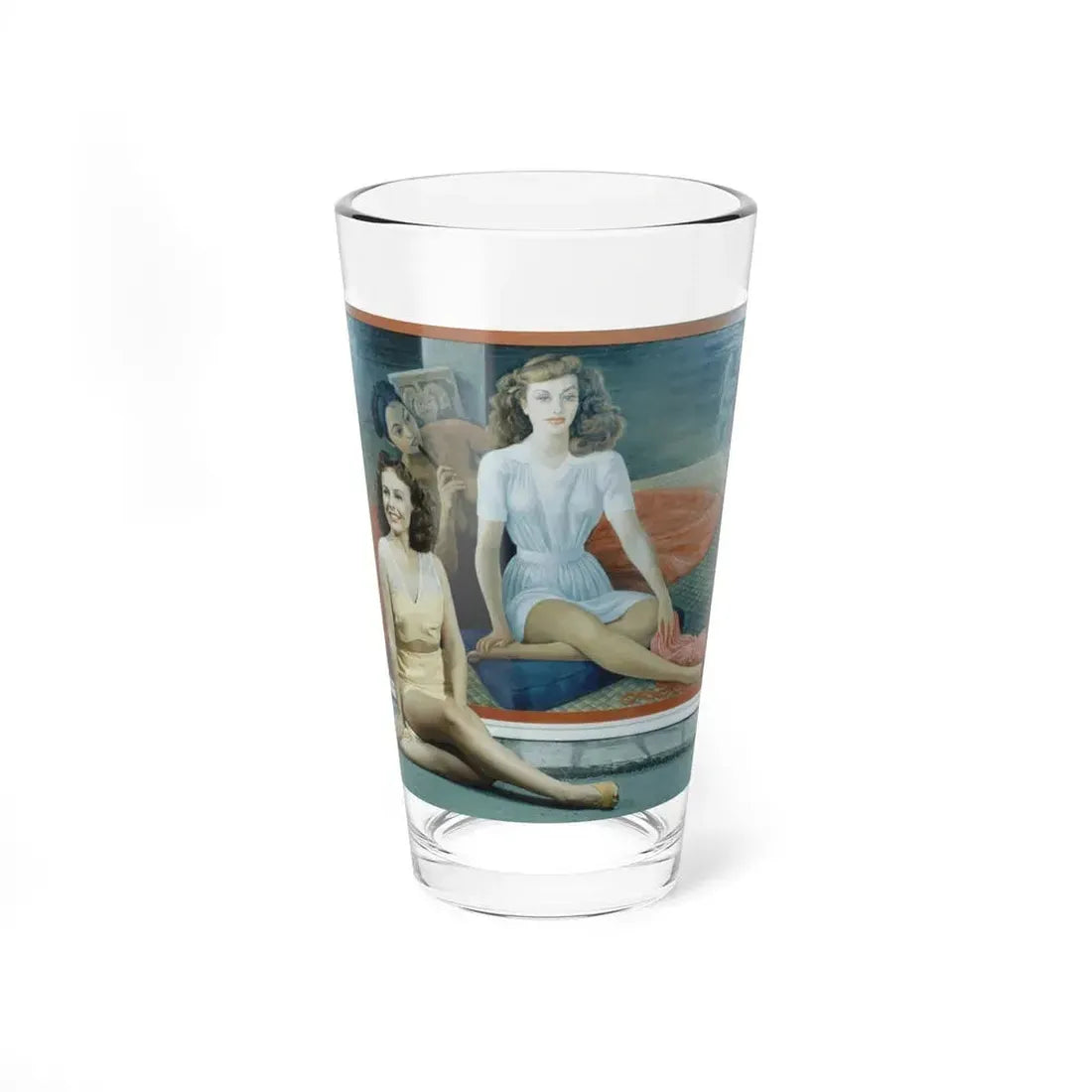 Paulette Goddard #59 (Vintage Female Icon) Pint Glass 16oz 16oz - Go Mug Yourself