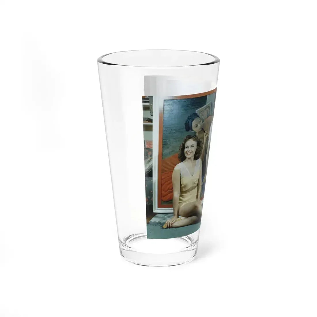 Paulette Goddard #59 (Vintage Female Icon) Pint Glass 16oz - Go Mug Yourself