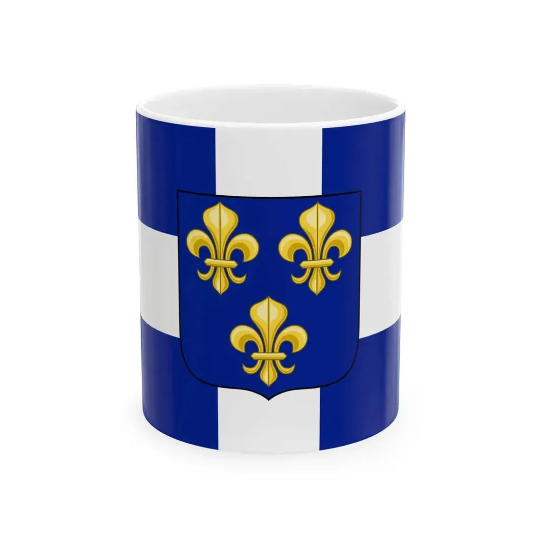 Pavillon de la marine marchande du Royaume de France 1661-1689 (France) White Coffee Mug 11oz - Go Mug Yourself