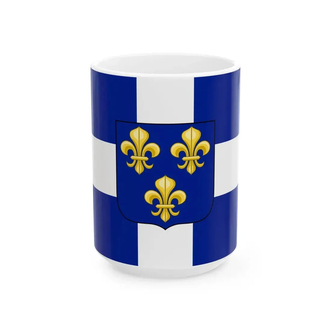 Pavillon de la marine marchande du Royaume de France 1661-1689 (France) White Coffee Mug 15oz - Go Mug Yourself